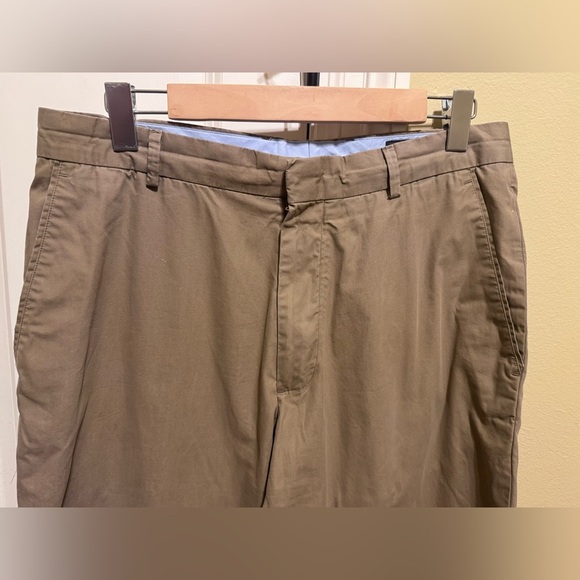 Banana Republic Men’s Khaki Chino Pants Straight Fit Flat Front Sz 34/30 - Picture 2 of 12